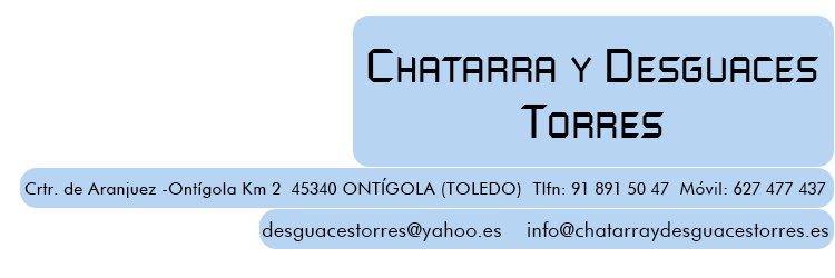 Gestor autorizado de residuos Toledo | desguace Ontígola